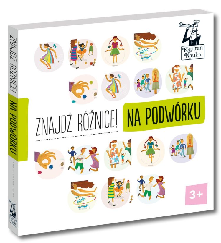 Książeczki „ZNAJDŹ RÓŻNICĘ! Na podwórku” – nowość od Kapitana Nauki