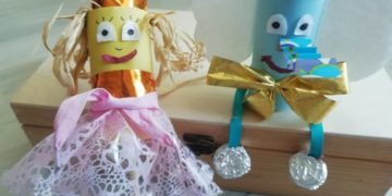 „Recyklingowe kukiełki” i nauka gry na pianinie – zajęcia dla dzieci