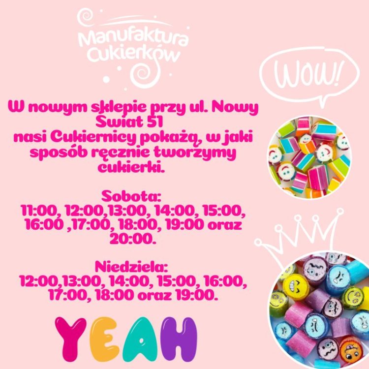 Nowy sklep Manufaktury Cukierków