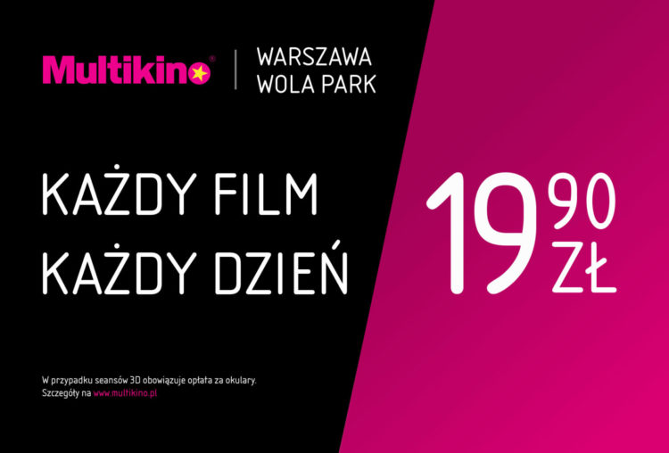 Multikino Warszawa Wola z biletami za 19,90 zł!