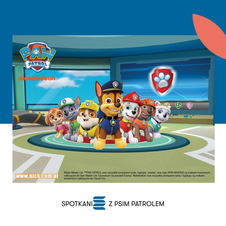 Spotkanie z „Psim Patrolem” w Galerii Młociny w Warszawie