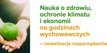 Nauka o zdrowiu, ochronie klimatu i ekonomii na godzinach wychowawczych – nowelizacja rozporządzenia