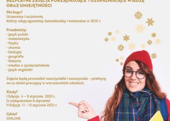 Warszawska Szkoła Zimowa – darmowe pomoc w przygotowaniu do egzaminów