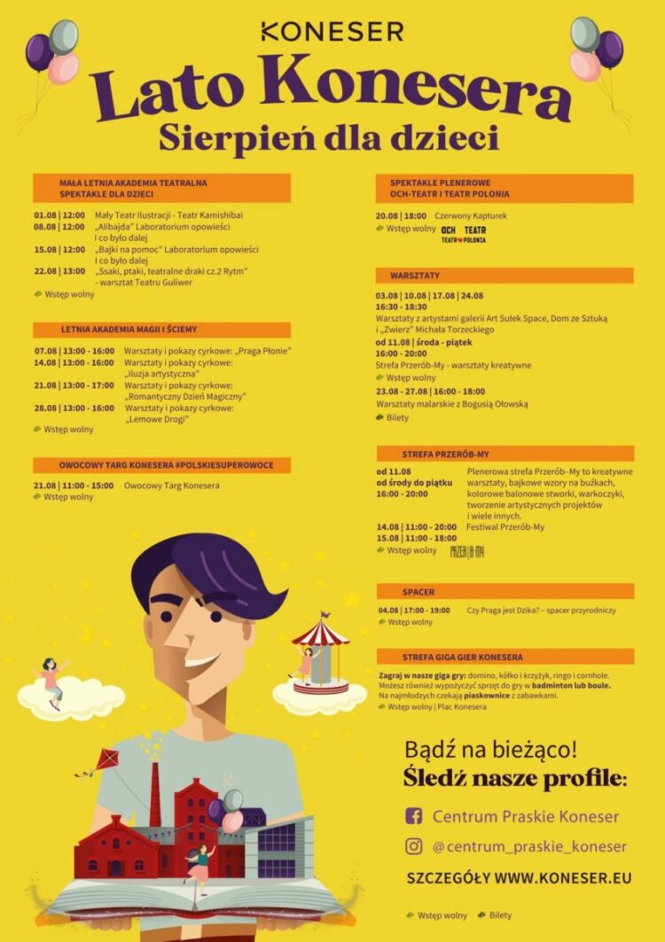 Lato Konesera nie zwalnia tempa. Sierpień na Pradze pod znakiem rozrywki i kultury
