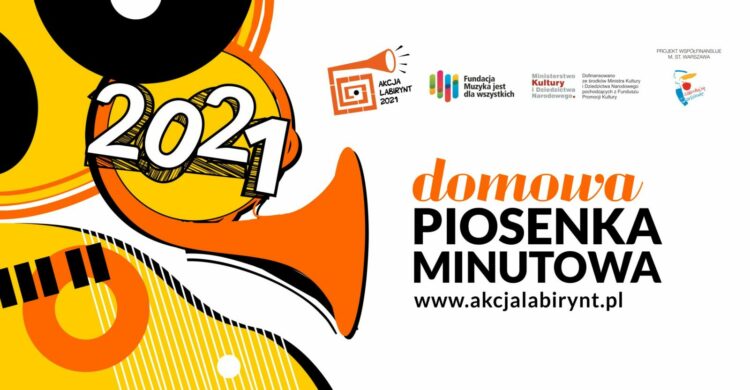 Zapraszamy śpiewające i grające rodziny do udziału w ogólnopolskim konkursie Domowa Piosenka Minutowa. Do wygrania nagrody w postaci instrumentów muzycznych!