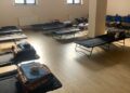 Punkt recepcyjny dla uciekinierów z Ukrainy w hali COS Torwar