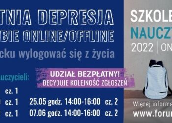 Ruszają bezpłatne szkolenia online dla nauczycieli i rodziców na temat kryzysów zdrowia psychicznego i depresji wśród dzieci i młodzieży