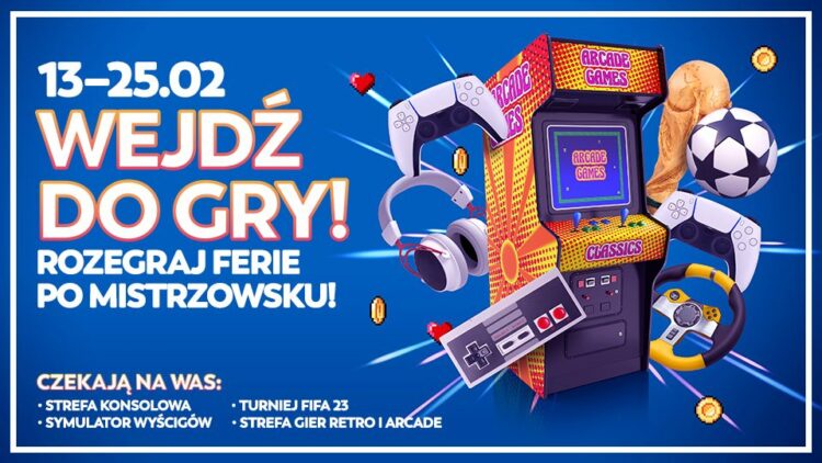 Strefa gamingowa, turnieje FIFA 23 i sentymentalna podróż w czasie. Spędź ferie w CH Promenada