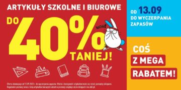 Artykuły szkolne i biurowe 40% taniej w ALDI