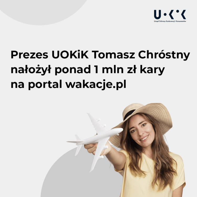 Ponad 1 mln zł kary dla portalu wakacje.pl