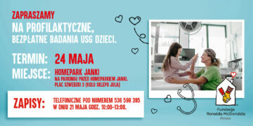 Bezpłatne badania USG dla dzieci w HOMEPARK Janki – Fundacja Ronalda McDonalda znów w trasie